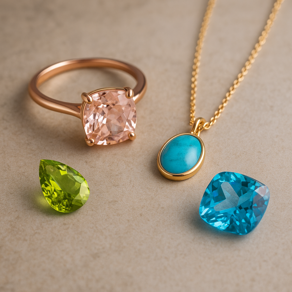 Colorful gemstones in jewelry are trending in 2025. Learn how vibrant stones like morganite and topaz shape custom engagement rings and designer collections.