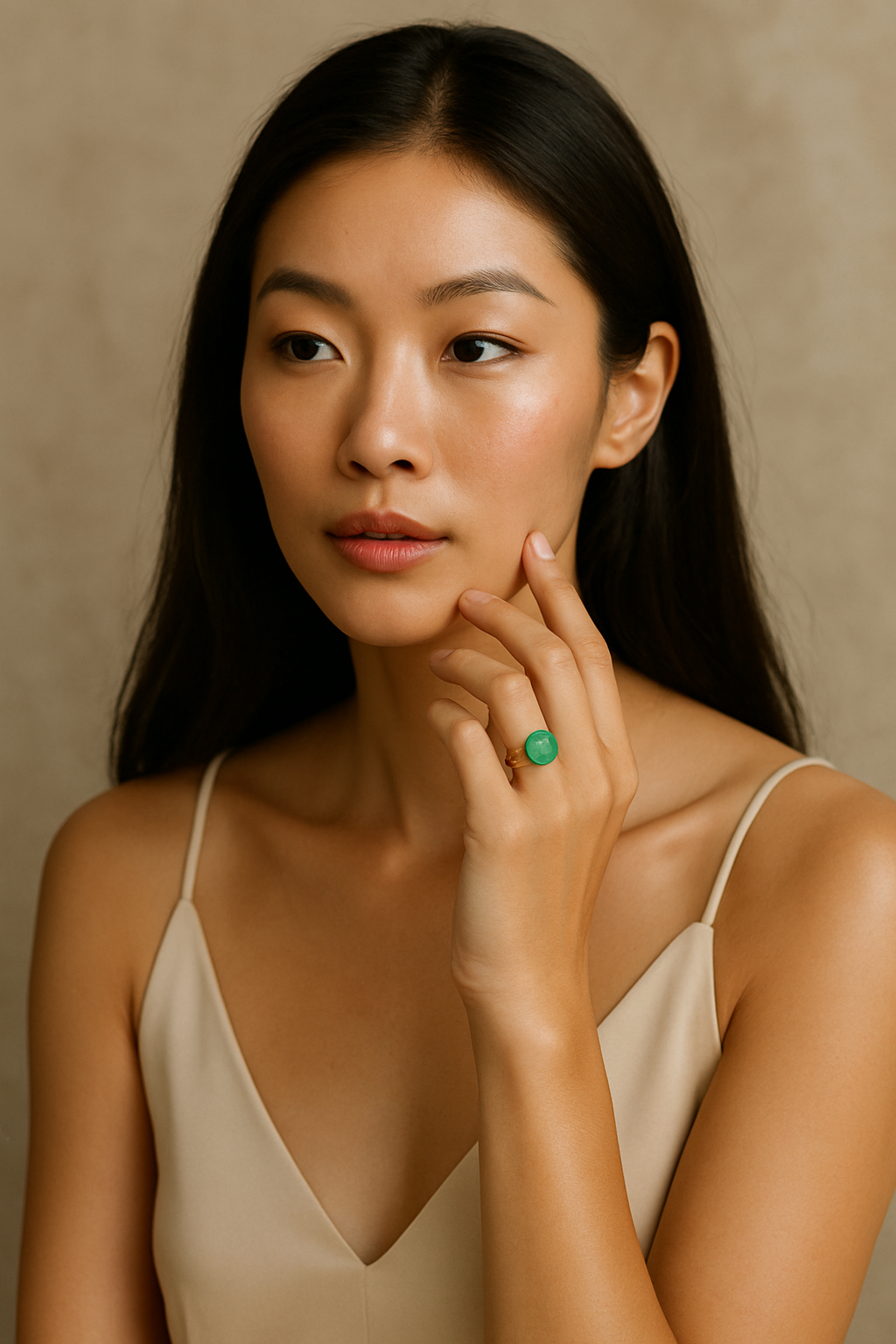 Designers today are blending jade with contemporary aesthetics—like bezel settings, minimalist bands, and mixed gemstone styles—to create pieces that feel both timeless and trendy. For example, jade center stones can be flanked with moissanite side stones or set in asymmetric gold bands for a modern twist.