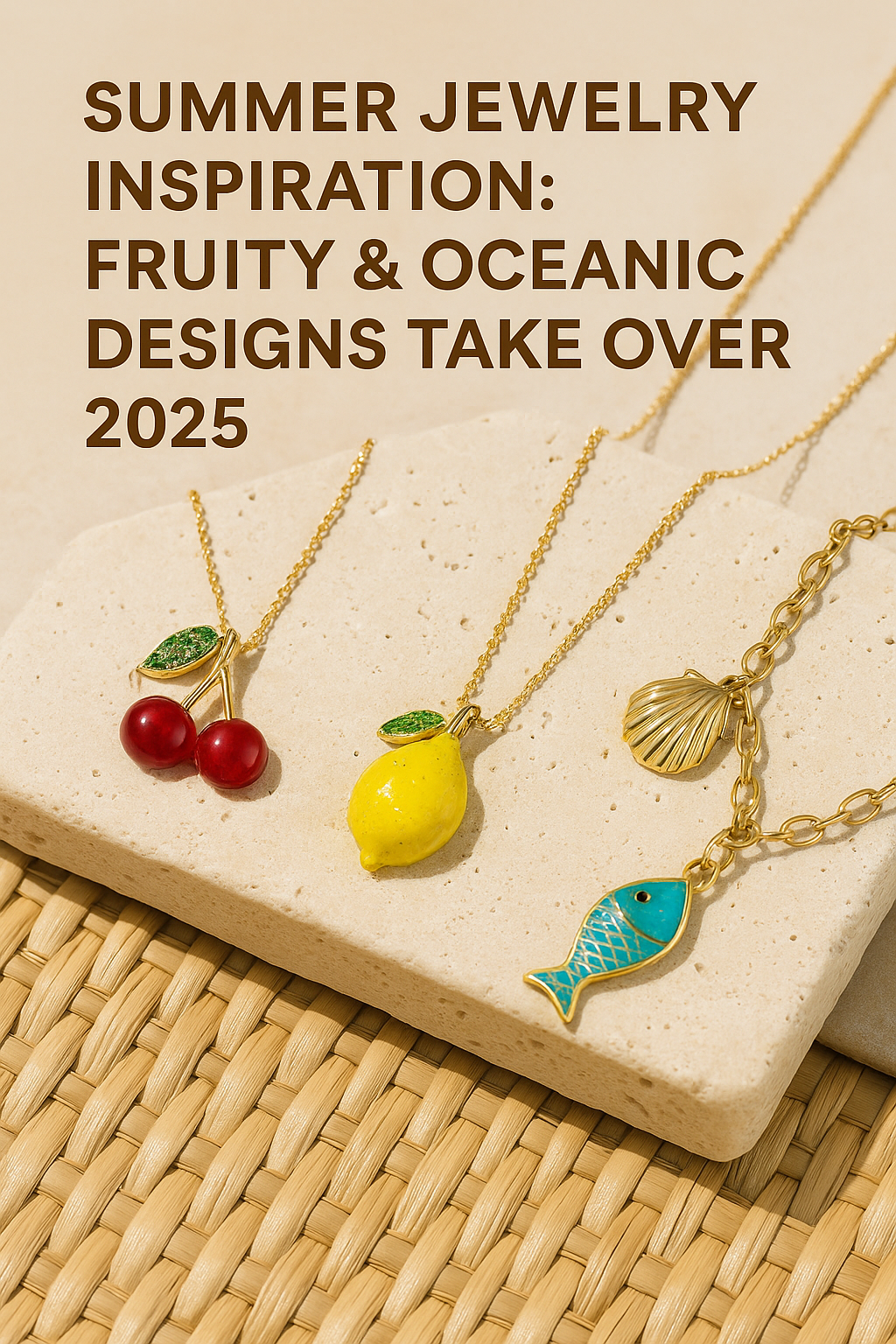 In conclusion, summer jewelry inspiration for 2025 is all about vibrancy, emotion, and individuality. By incorporating fruity and oceanic elements into your designs, you tap into a mood-boosting aesthetic that resonates deeply with today’s buyers. At Alpha Jewelry, we help bring those visions to life—combining creativity, flexibility, and craftsmanship, one custom piece at a time.