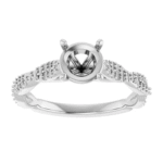 twisted-band-ring-setting