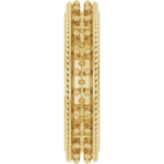 6mm Patterned Flat Band – Gold or Platinum Custom Comfort Fit Ring