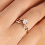 Nature Inspired Lab Diamond Engagement Ring – Round Cut Branch Design Custom Fine Jewelry