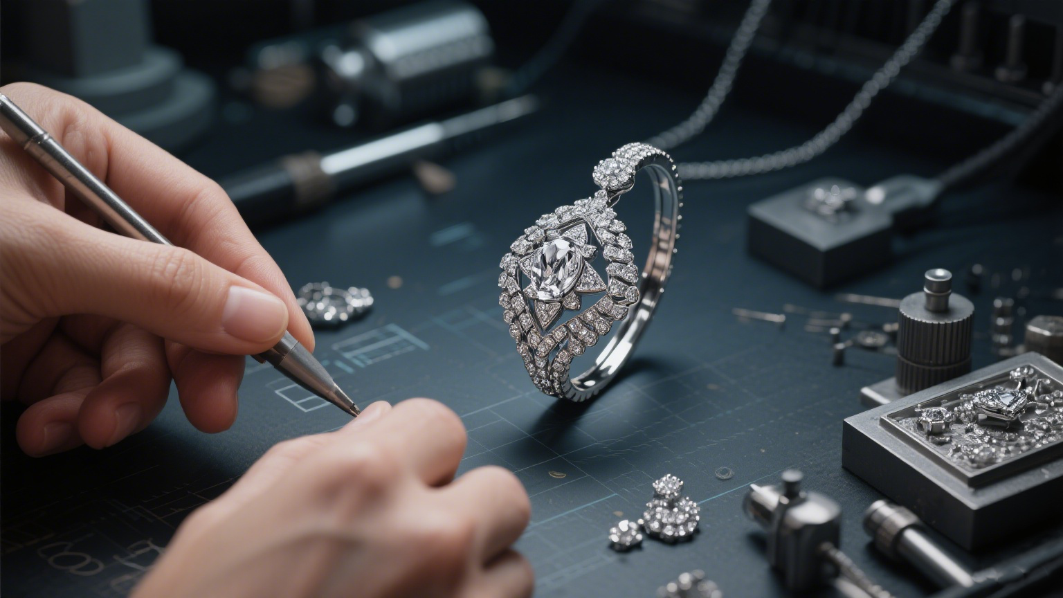 Learn the step-by-step custom jewelry design process at Alpha Jewelry – from idea, CAD modeling, quotation, sample making, to final production and shipping. Bring your dream jewelry to life.
