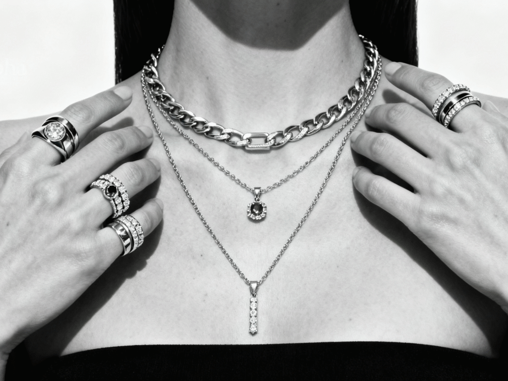 Explore the upgraded jewelry stacking trend—learn how custom stackable rings and layering necklaces can create your unique style with Alpha Jewelry.