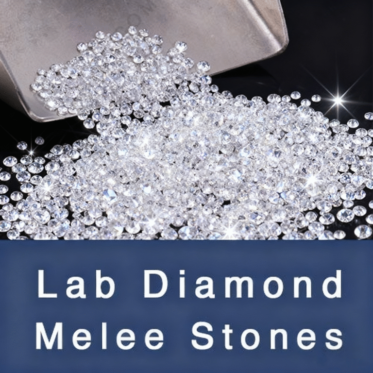 Buy 0.8–0.9mm melee lab diamonds wholesale at low price. DEF color, VVS clarity, loose lab grown diamonds, factory direct supply, flexible MOQ for jewelers.