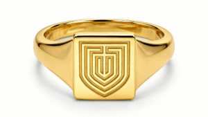 Discover timeless Family Crest Signet Rings handcrafted by Alpha Jewelry. Celebrate your heritage with custom engraved designs in gold, silver, or platinum. Worldwide delivery.