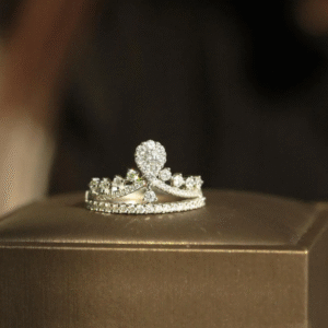 Custom Crown Lab Diamond Ring | Personalized Engagement Ring in Solid Gold or Platinum