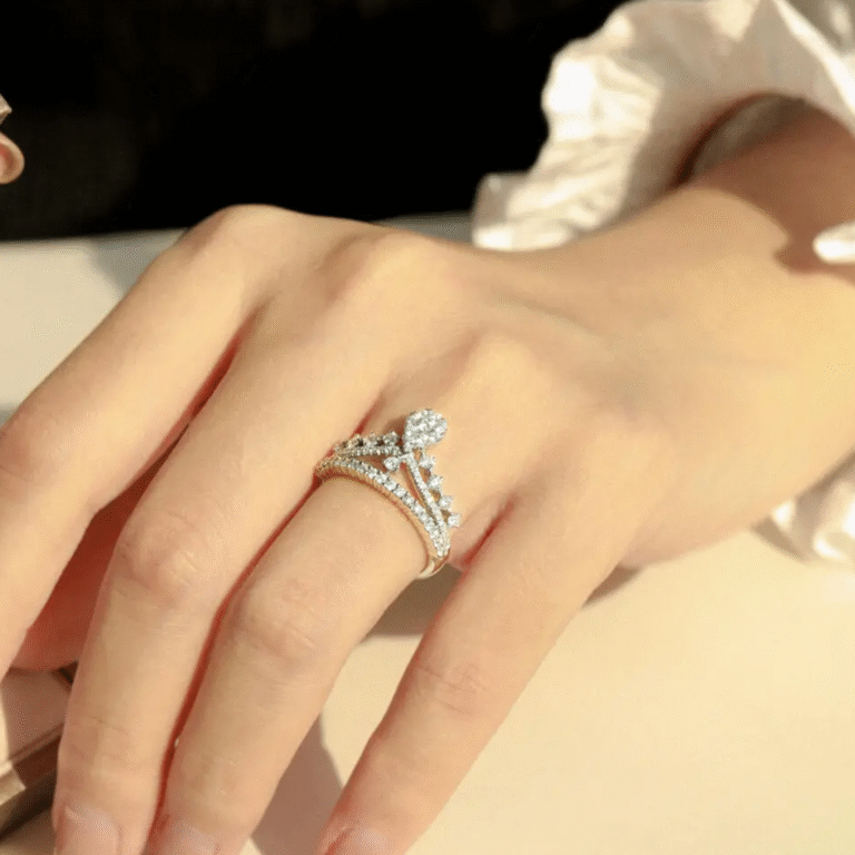 Custom Crown Lab Diamond Ring | Personalized Engagement Ring in Solid Gold or Platinum