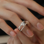 Lab diamond engagement ring crafted in solid white gold, designed with balanced proportions and timeless elegance. Ideal for custom fine jewelry.