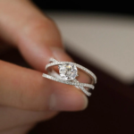 Lab diamond engagement ring crafted in solid white gold, designed with balanced proportions and timeless elegance. Ideal for custom fine jewelry.