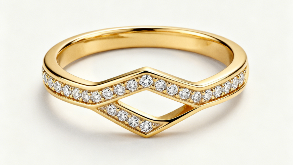 Discover the geometric engagement ring trend and how soft geometry designs create modern, elegant custom engagement rings using lab diamonds and solid gold.