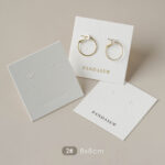 Logo customization is available to support brand identity in a subtle and controlled way. Your logo can be added to align with your brand’s visual language, whether minimal, modern, or classic. This custom logo jewelry display card is suitable for bulk orders, small batch production, and long-term brand packing use, making it flexible for both emerging designers and established jewelry businesses.