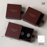 This custom jewelry box supports logo customization, allowing brands to apply their logo for a cohesive packaging experience. In addition, the burgundy color is carefully selected to suit both modern and classic jewelry collections, making it a versatile packaging option for various product lines.