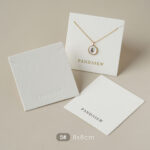 Logo customization is available to support brand identity in a subtle and controlled way. Your logo can be added to align with your brand’s visual language, whether minimal, modern, or classic. This custom logo jewelry display card is suitable for bulk orders, small batch production, and long-term brand packing use, making it flexible for both emerging designers and established jewelry businesses.