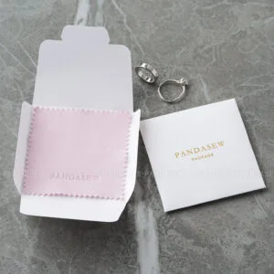 The pouch is designed to hold jewelry such as rings, necklaces, bracelets, and small accessories with ease. Its structure allows jewelry to remain protected from dust and surface contact while maintaining a neat appearance inside boxes or outer packaging. This custom logo jewelry pouch integrates smoothly into existing packing systems and works well as an inner layer for jewelry boxes, shipping packages, or retail presentation.