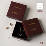 This custom jewelry box supports logo customization, allowing brands to apply their logo for a cohesive packaging experience. In addition, the burgundy color is carefully selected to suit both modern and classic jewelry collections, making it a versatile packaging option for various product lines.