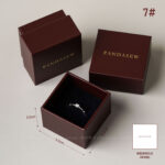 This custom jewelry box supports logo customization, allowing brands to apply their logo for a cohesive packaging experience. In addition, the burgundy color is carefully selected to suit both modern and classic jewelry collections, making it a versatile packaging option for various product lines.