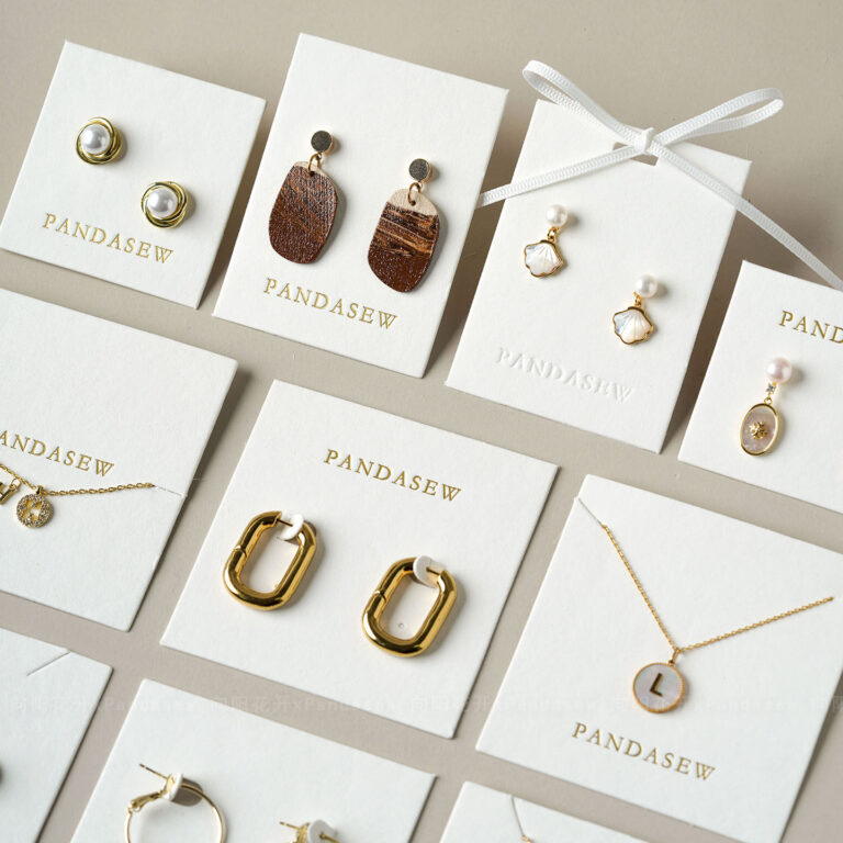 Logo customization is available to support brand identity in a subtle and controlled way. Your logo can be added to align with your brand’s visual language, whether minimal, modern, or classic. This custom logo jewelry display card is suitable for bulk orders, small batch production, and long-term brand packing use, making it flexible for both emerging designers and established jewelry businesses.