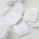 The pouch is designed to hold jewelry such as rings, necklaces, bracelets, and small accessories with ease. Its structure allows jewelry to remain protected from dust and surface contact while maintaining a neat appearance inside boxes or outer packaging. This custom logo jewelry pouch integrates smoothly into existing packing systems and works well as an inner layer for jewelry boxes, shipping packages, or retail presentation.