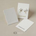 Logo customization is available to support brand identity in a subtle and controlled way. Your logo can be added to align with your brand’s visual language, whether minimal, modern, or classic. This custom logo jewelry display card is suitable for bulk orders, small batch production, and long-term brand packing use, making it flexible for both emerging designers and established jewelry businesses.