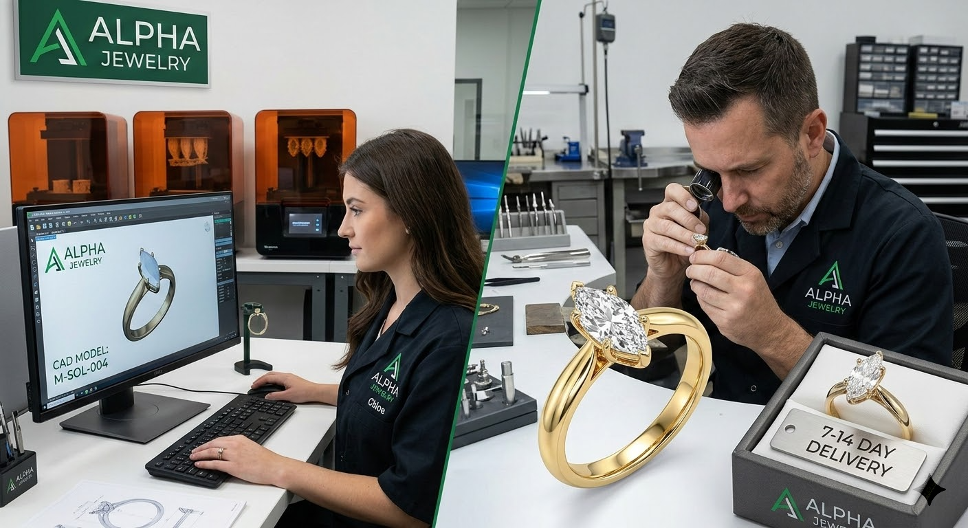 Jewelry manufacturing process: How we deliver custom rings in 14 days