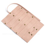 Custom microfiber jewelry roll made from soft suede. It is designed for jewelry brands seeking compact, multi-functional, and professional travel packaging solutions.