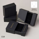 Custom simple jewelry box with a sleek design. Ideal for brands seeking professional packaging with a 1pc MOQ. Shop premium quality now.