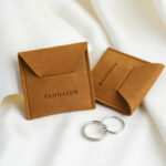 custom microfiber card pouch, small jewelry bag, suede jewelry pouch, branded jewelry packaging, microfiber card sleeve, jewelry pouch with logo, wholesale jewelry bags, slim gift pouch, jewelry card holder, OEM jewelry packaging