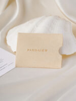 This custom microfiber card holder features a slim design and a soft suede feel. It provides a secure and elegant solution for card branding.