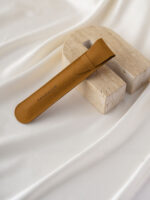 This custom microfiber slim pouch features a long design and a soft suede feel. It provides a secure and elegant solution for small item branding.