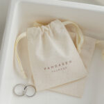 Custom Cotton Jewelry Pouch – Beige Starry Pattern Drawstring Bag - Image 6