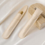 This custom microfiber slim pouch features a long design and a soft suede feel. It provides a secure and elegant solution for small item branding.