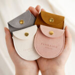 Custom Microfiber Saddle Pouch – Elegant Suede Jewelry Storage Bag - Image 3