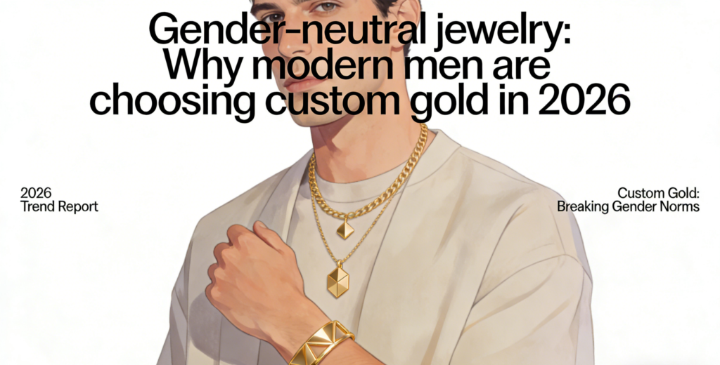 Gender-neutral jewelry: Why modern men are choosing custom gold in 2026
