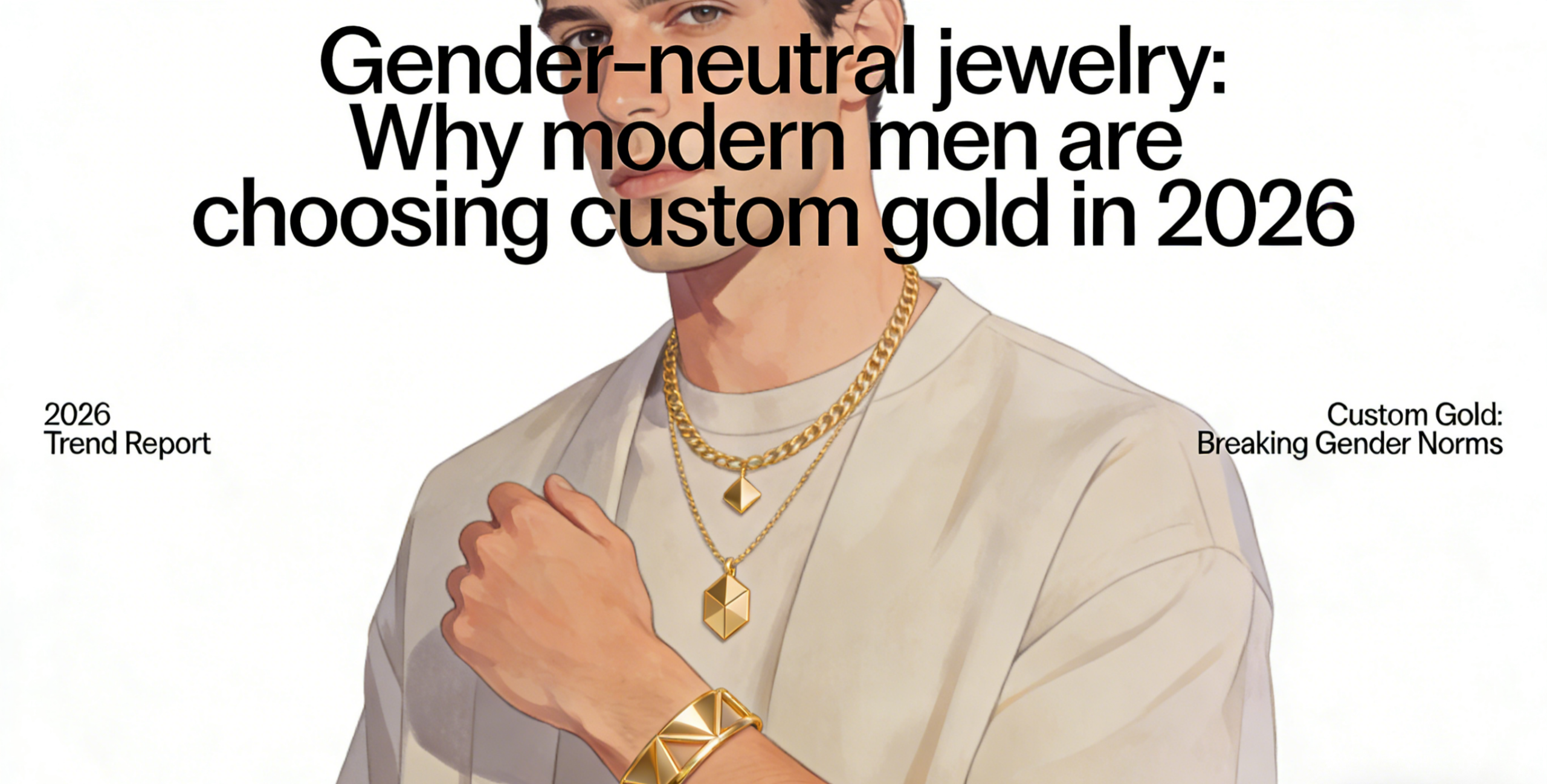 Gender-neutral jewelry: Why modern men are choosing custom gold in 2026
