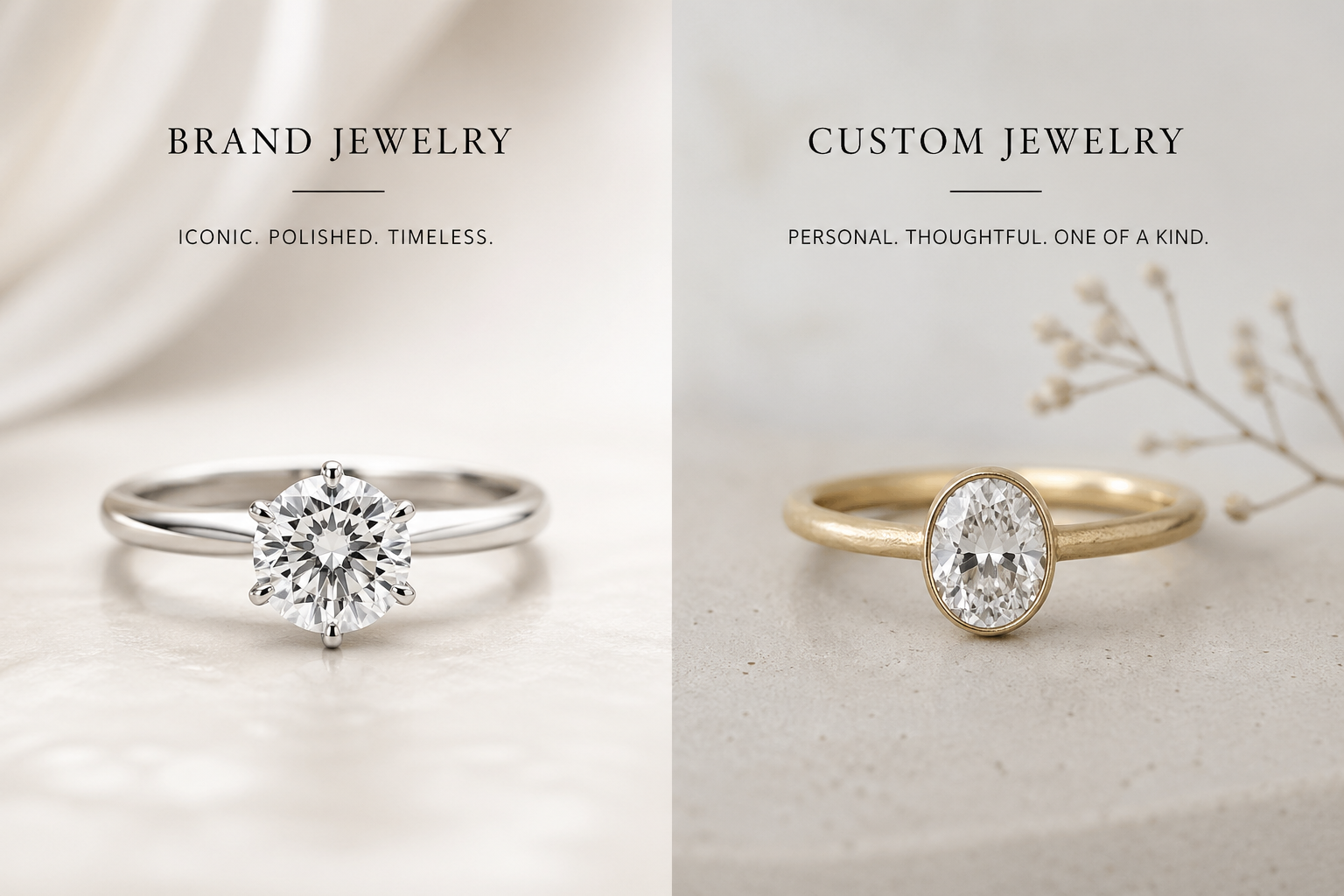 Custom Jewelry vs Brand Jewelry: How to Get Fine Jewelry Without Overpaying