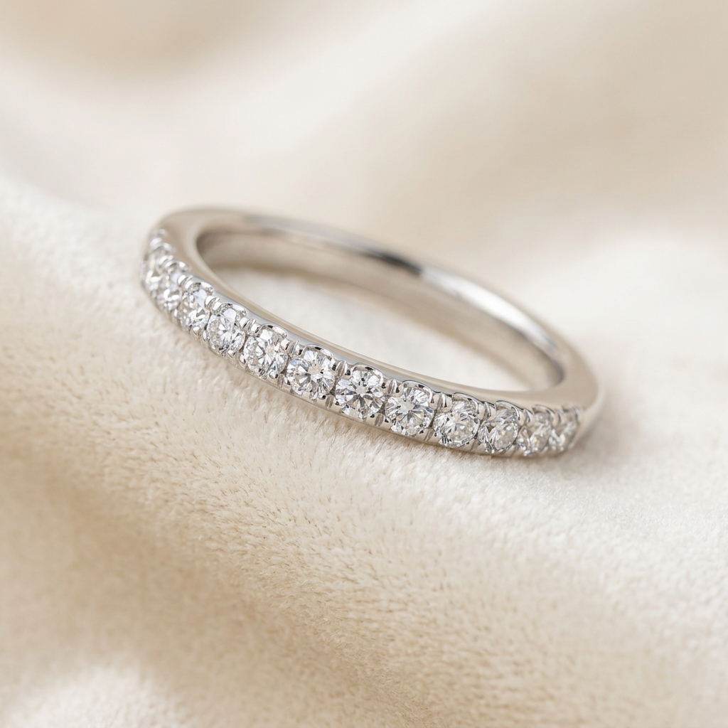 custom lab grown diamond wedding band distributor — Alpha Jewelry
