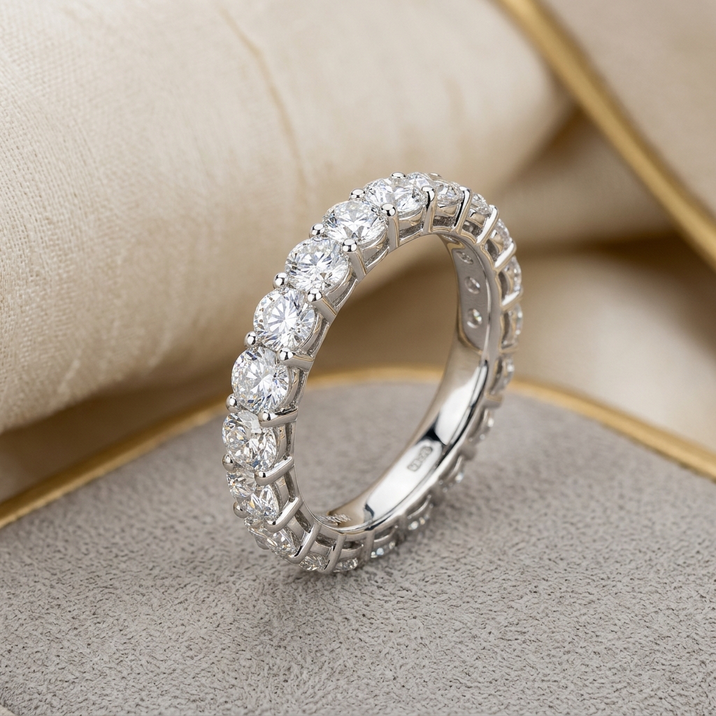 custom lab grown diamond wedding band supply chain — Alpha Jewelry