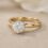9K yellow gold moissanite engagement ring OEM factory — custom jewelry manufacturing photo 1