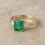OEM 9K yellow gold CZ engagement ring manufacturer — custom jewelry manufacturing photo 1
