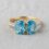 OEM 10K yellow gold topaz engagement ring manufacturer — custom jewelry manufacturing photo 1
