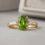 private label 10K yellow gold peridot engagement ring supplier — custom jewelry manufacturing photo 1