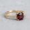 private label 10K yellow gold spinel engagement ring supplier — custom jewelry manufacturing photo 1