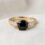 OEM 10K yellow gold black spinel engagement ring manufacturer — custom jewelry manufacturing photo 1