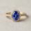 private label 10K yellow gold tanzanite engagement ring supplier — custom jewelry manufacturing photo 1