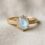 custom 10K yellow gold moonstone engagement ring — custom jewelry manufacturing photo 1