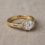 private label 9K yellow gold cubic zirconia engagement ring supplier — custom jewelry manufacturing photo 1