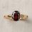 OEM 9K yellow gold garnet engagement ring manufacturer — custom jewelry manufacturing photo 1