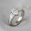 OEM 9K white gold mother of pearl engagement ring manufacturer — custom jewelry manufacturing photo 1