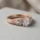 custom CAD design for 9K rose gold lab-created gemstones engagement ring — custom jewelry manufacturing photo 1